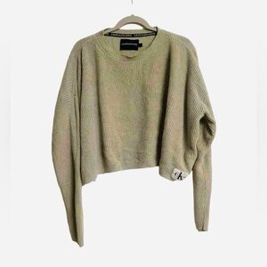Calvin Klein Women's Beige Crew Neck Sweater